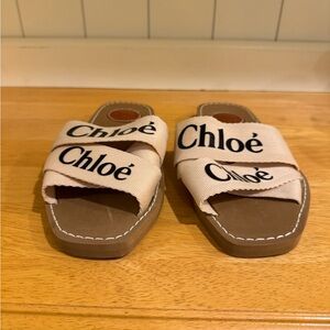 Women’s Ivory Slide Sandals